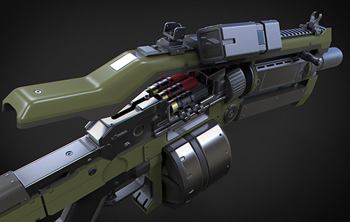 枪械武器3D模型作品参考