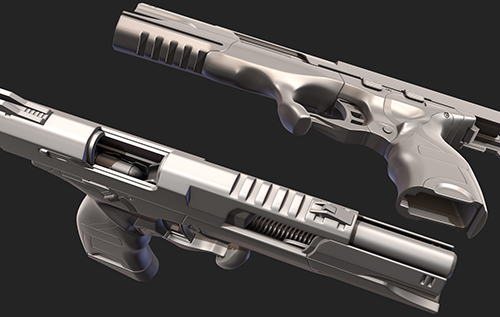 游戏3D枪械模型绘画素材